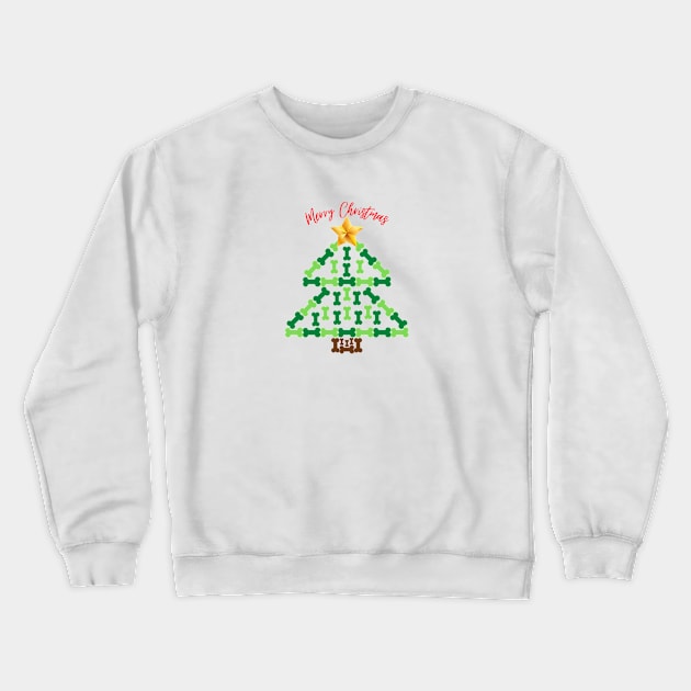 Westie Christmas Tree Dog Crewneck Sweatshirt by GraphicsLand